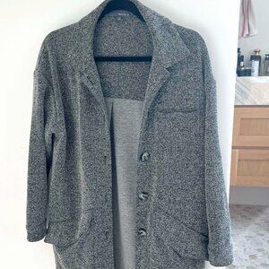 Casual Knit Trench Coat